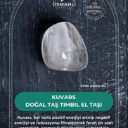 Kuvars Doğal Taş Tımbıl El Taşı (SK:141)
