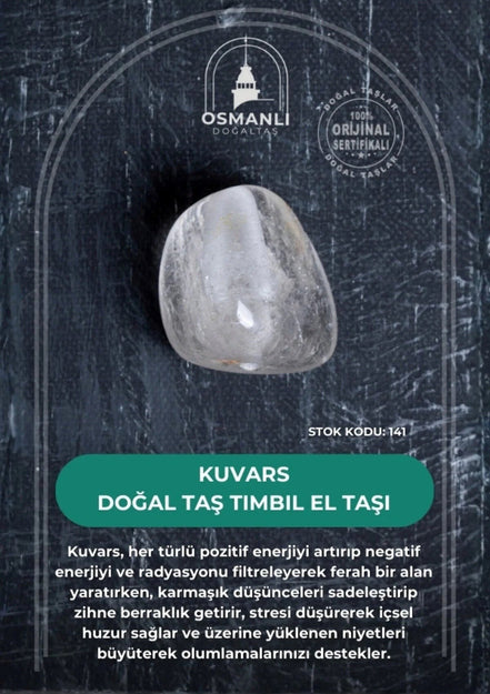 Kuvars Doğal Taş Tımbıl El Taşı (SK:141)