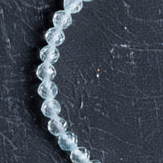 Topaz Gümüş Aparatlı Doğal Taş Bileklik 4 mm (SK:203)