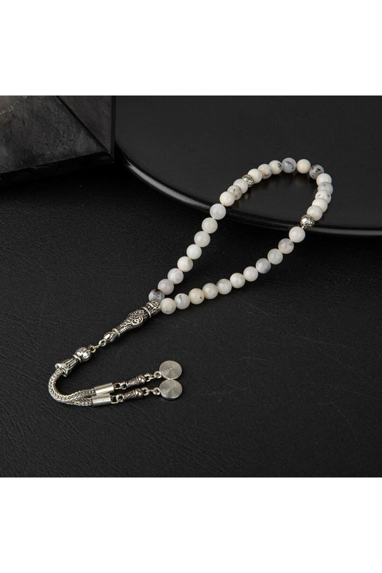 Süt Opal Doğal Taş Tesbih 33lük - 6mm