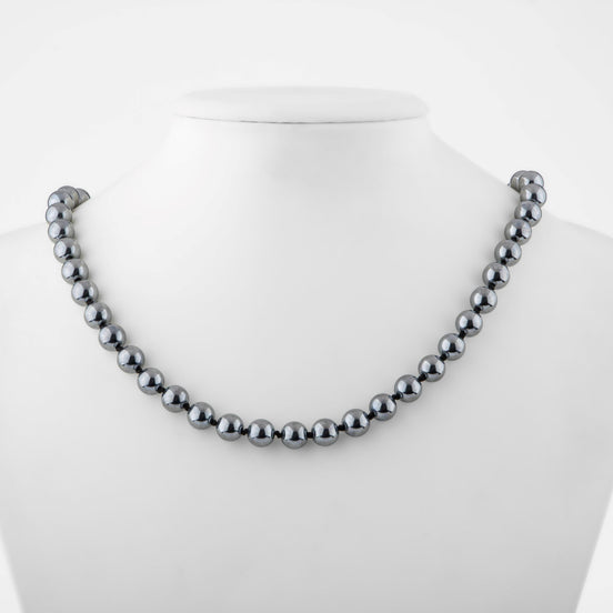 Trehartz Doğal Taş Kolye – 8 mm Düğümlü, Unisex Tasarım