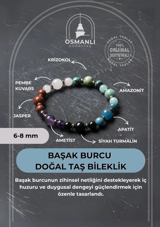 Başak Burcu Doğal Taş Bileklik
