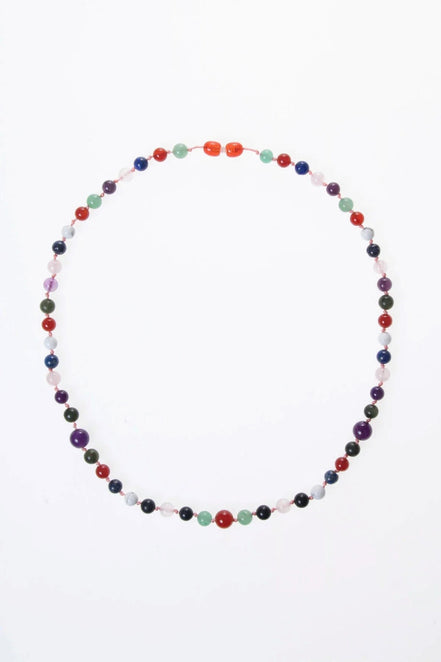 Kırmızı Akik, Yeşil Aventurin, Lapis, Pembe Kuvars, Ametist, Havlit, Yeşim, Shungite Kız Öğrenci Kolye