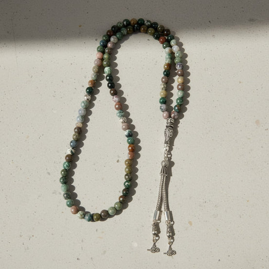 Hint Akiği Doğal Taş Tesbih – 99’luk / 6 mm
