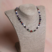 Sertifikalı Kırmızı Akik, Yeşil Aventurin, Lapis, Pembe Kuvars, Ametist, Havlit, Yeşim, Shungite Kız Öğrenci Kolye