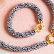 El İşçiliği Örme Labradorit Kapama Set (SK:115)