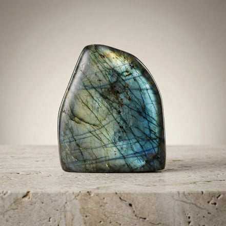 Labradorit Doğal Taş Parça – 1326,3 gr | 11 × 13 cm