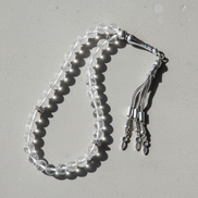 Kristal Kuvars Doğal Taş Tesbih – 33’lük / 8 mm