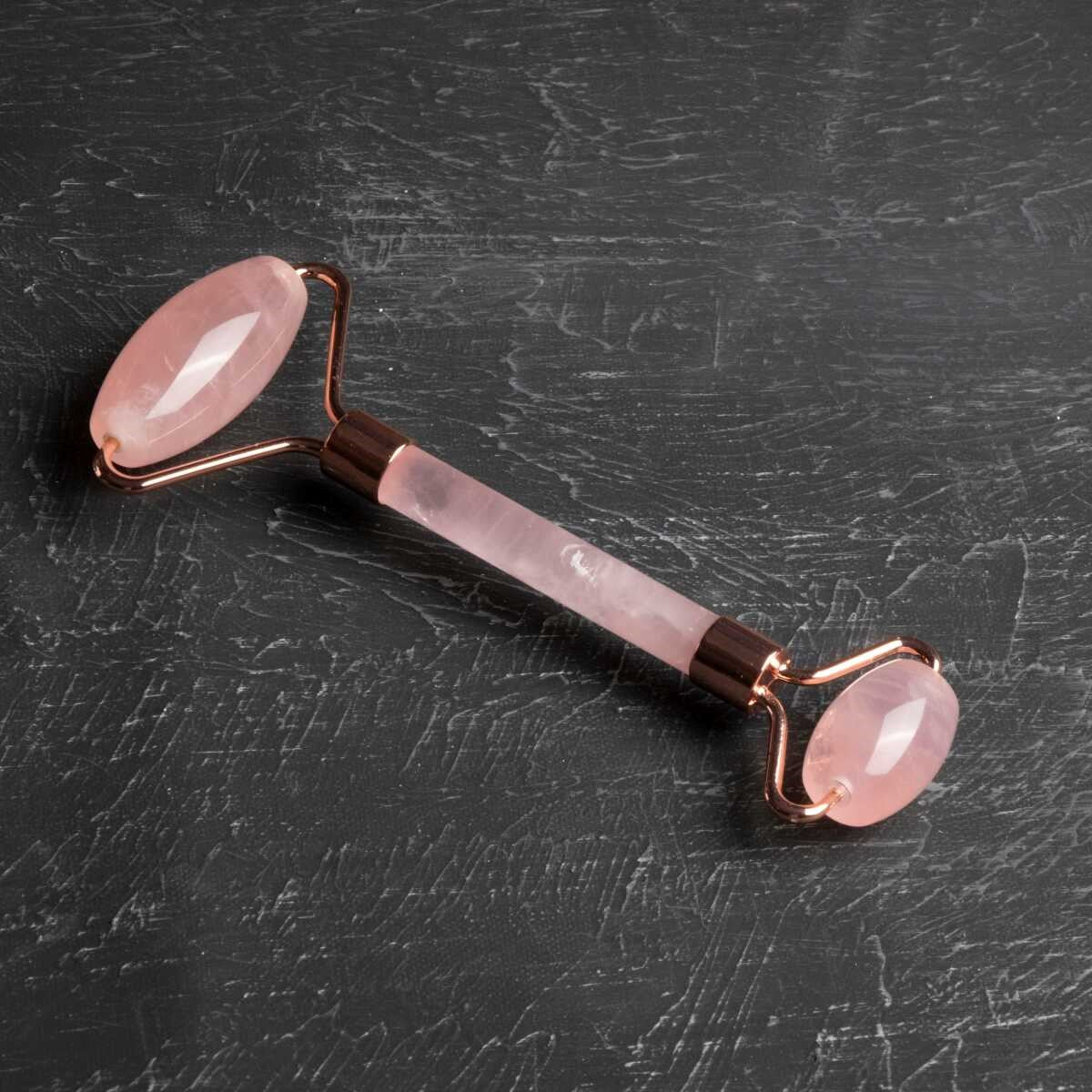 Pembe Kuvars Taşı Roller Masaj Aleti