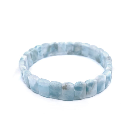 Larimar Doğal Taş Geniş Kesim Bileklik – 1. Kalite Özel Tasarım
