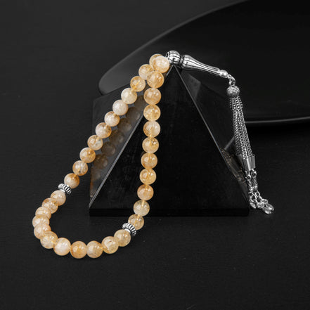 Sitrin Doğal Taş Tesbih – 33’lük / 8 mm