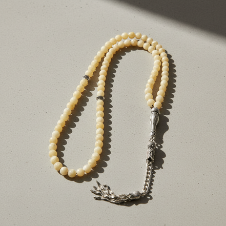 Kalsit Doğal Taş Tesbih – 99’luk / 6 mm