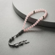 Pembe Kuvars (Gül Kuvars) Doğal Taş Tesbih – 33’lük / 6 mm