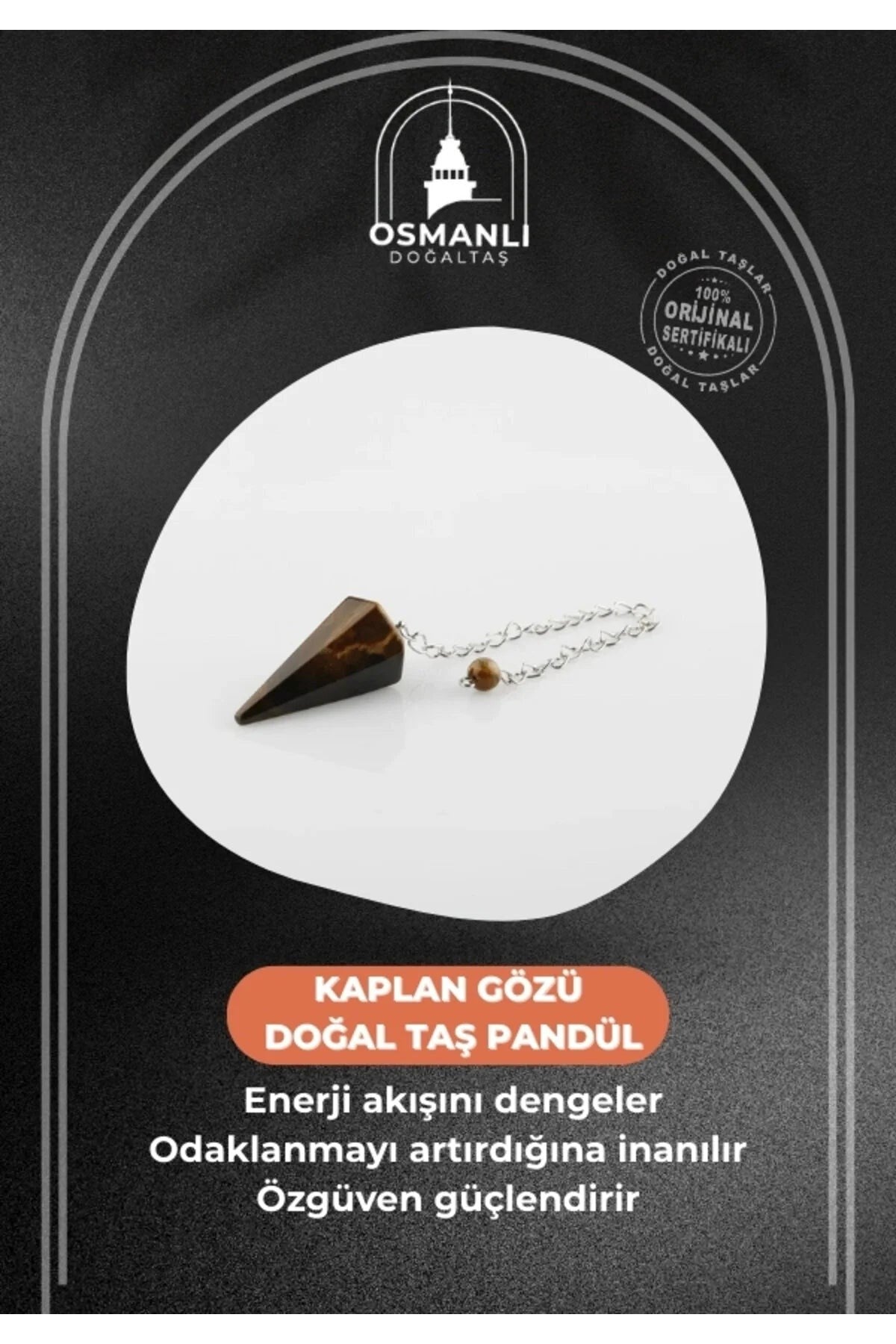 Kaplan Gözü Doğal Taş Pandül