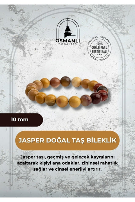 Jasper 10mm Doğal Taş Bileklik