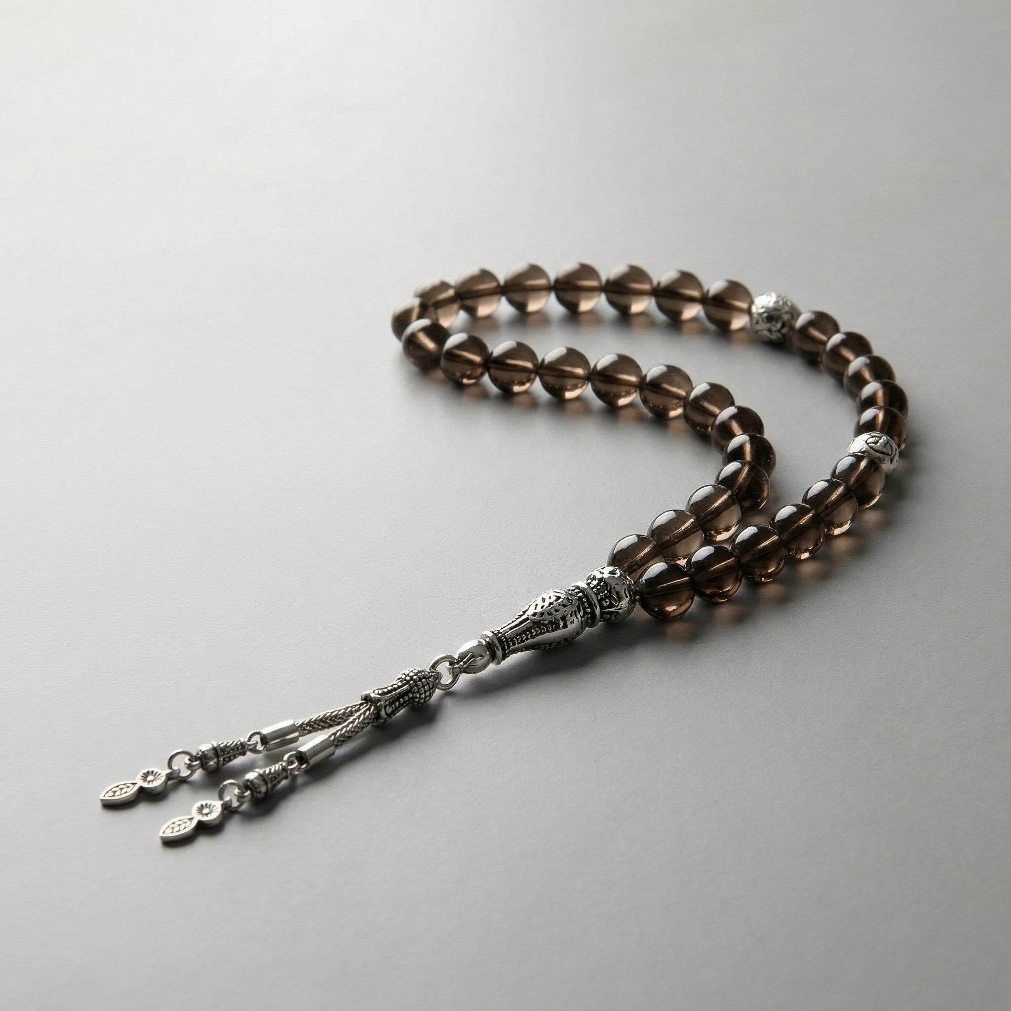 Dumanlı Kuvars Doğal Taş Tesbih – 33’lük / 6 mm