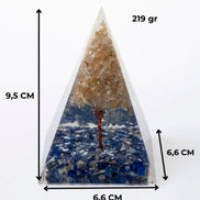 Lapis Lazuli & Sitrin Ağaçlı Piramit