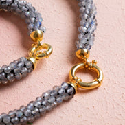 El İşçiliği Örme Labradorit Kapama Set (SK:115)