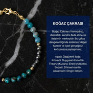 Boğaz Çakrası Doğal Taş Bileklik