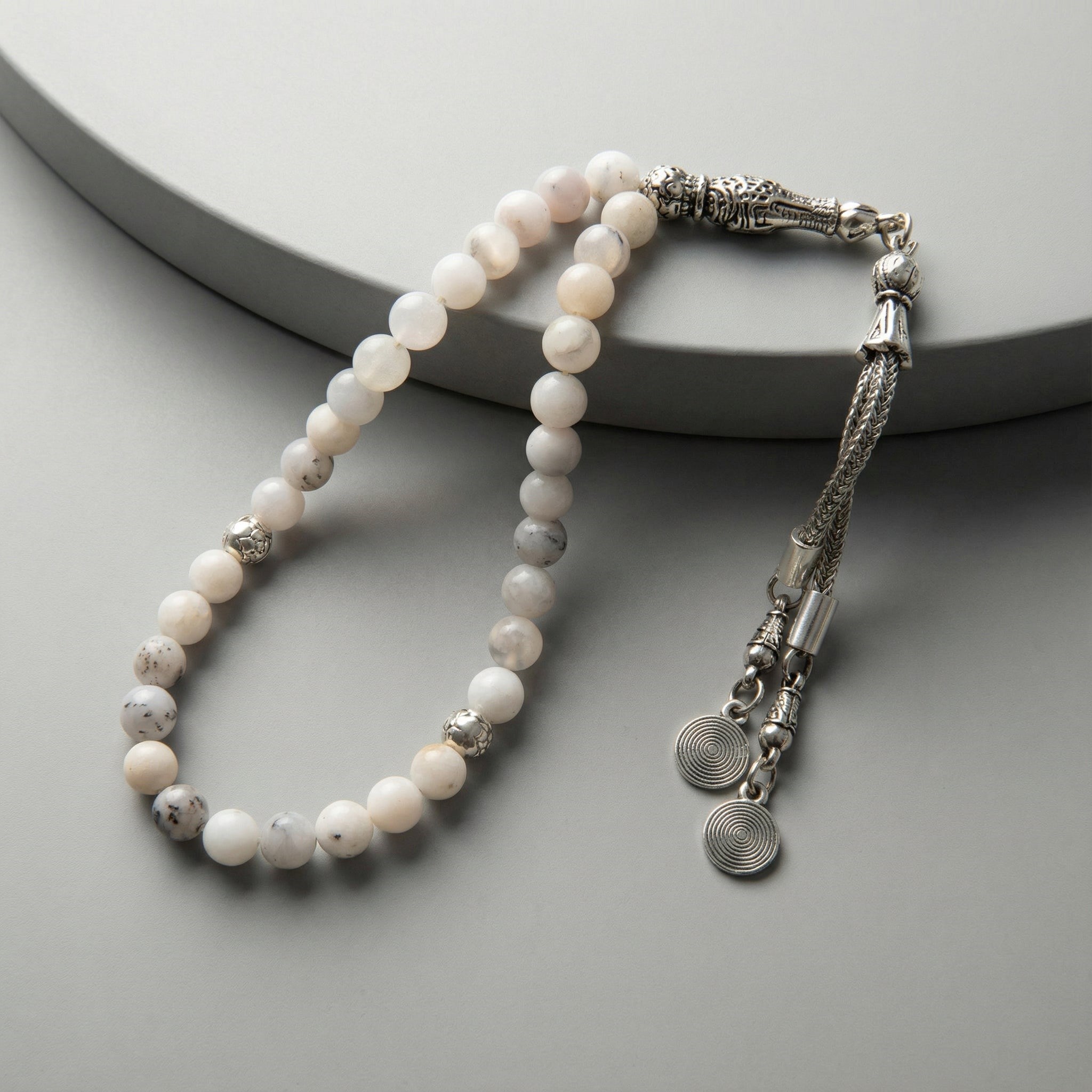 Süt Opal Doğal Taş Tesbih – 33’lük / 6 mm