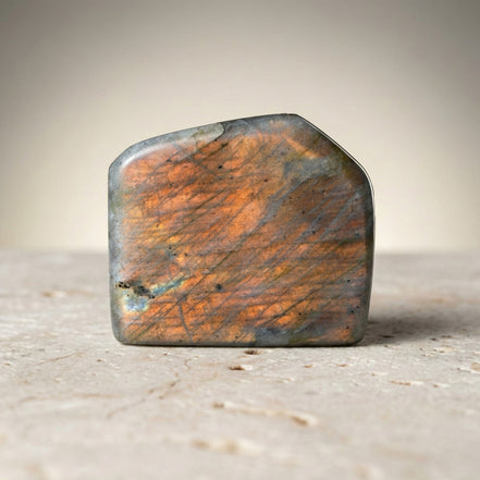 Labradorit Doğal Taş Parça – 118,5 gr | 4,5 × 5 cm