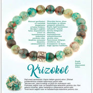 Krizokol 8mm Doğal Taş Bileklik