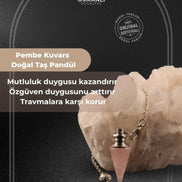 MuhammedMasumCo Pembe Kuvars Enerji Pandülü