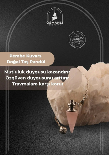 MuhammedMasumCo Pembe Kuvars Enerji Pandülü
