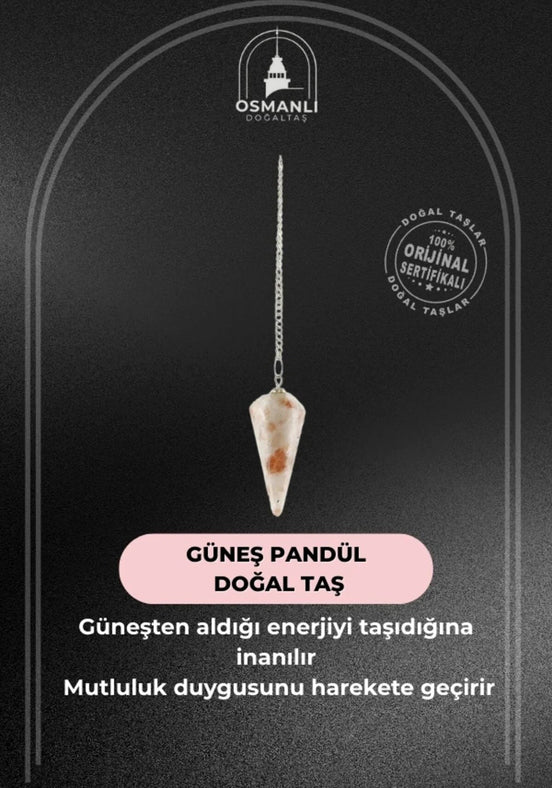 Güneş Taşı Doğal Taş Pandül