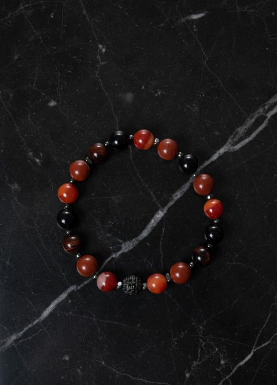 Sertifikalı Kök Çakra Doğal Taş Bileklik / 8MM