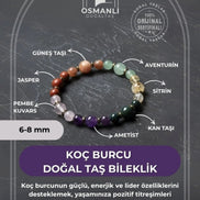 MuhammedMasumCo Koç Burcu Doğal Taş Bileklik