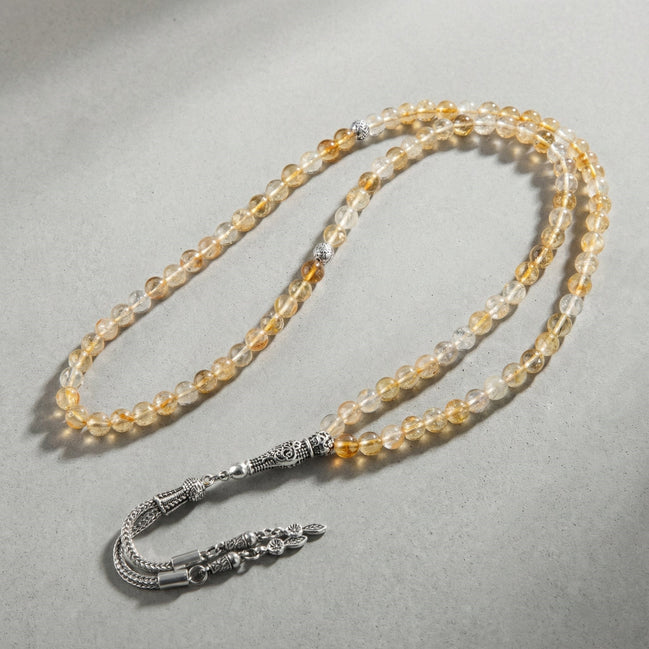 Sitrin Doğal Taş Tesbih – 33’lük / 8 mm