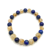 Hakiki Orijinal Sitrin - Lapis Doğal Taş Bileklik 8mm
