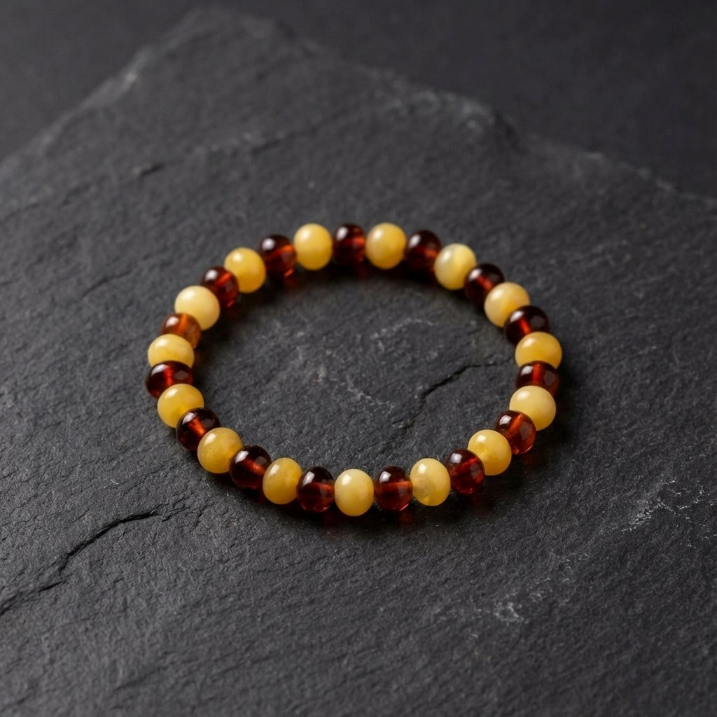 Damla Kehribar Bileklik – 6 mm