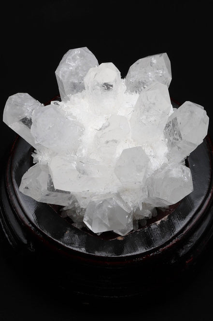 Kristal Kuvars Doğal Taş Standlı Parça – 10 × 10 cm | 488 gr