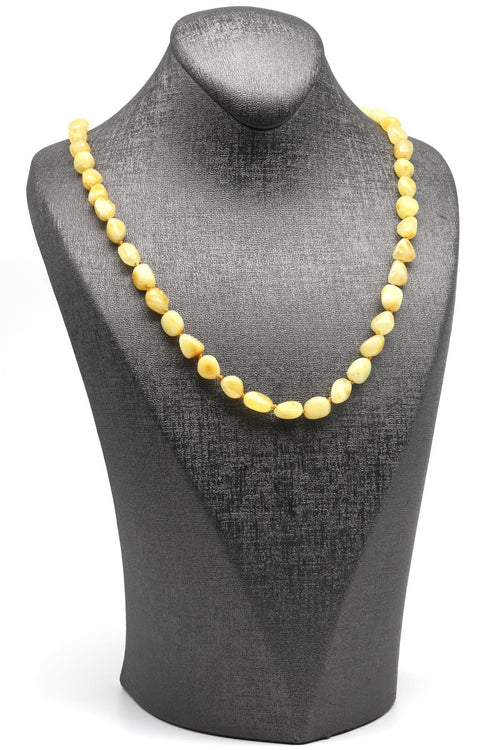 Damla Kehribar Kolye – 64 cm | 7–10 mm | Ortalama 15 gr