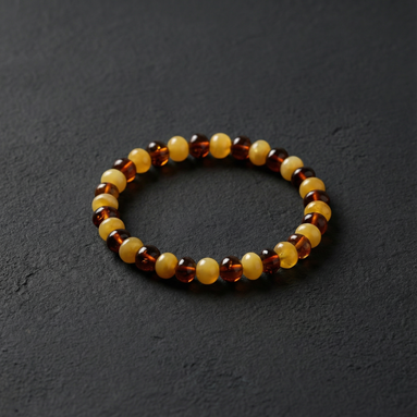 Sertifikalı Damla Kehribar Bileklik – 6 mm