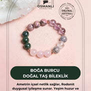 Burç Doğal Taş Bileklik - Boğa Burcu