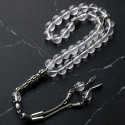 Kristal Kuvars Doğal Taş Tesbih – 8 mm Küre Kesim