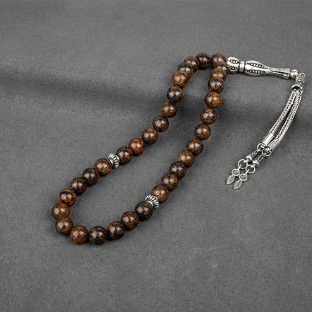 Bronzit Doğal Taş Tesbih – 33’lük – 8 mm