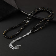 Golden Obsidyen Doğal Taş Tesbih 99luk - 6mm