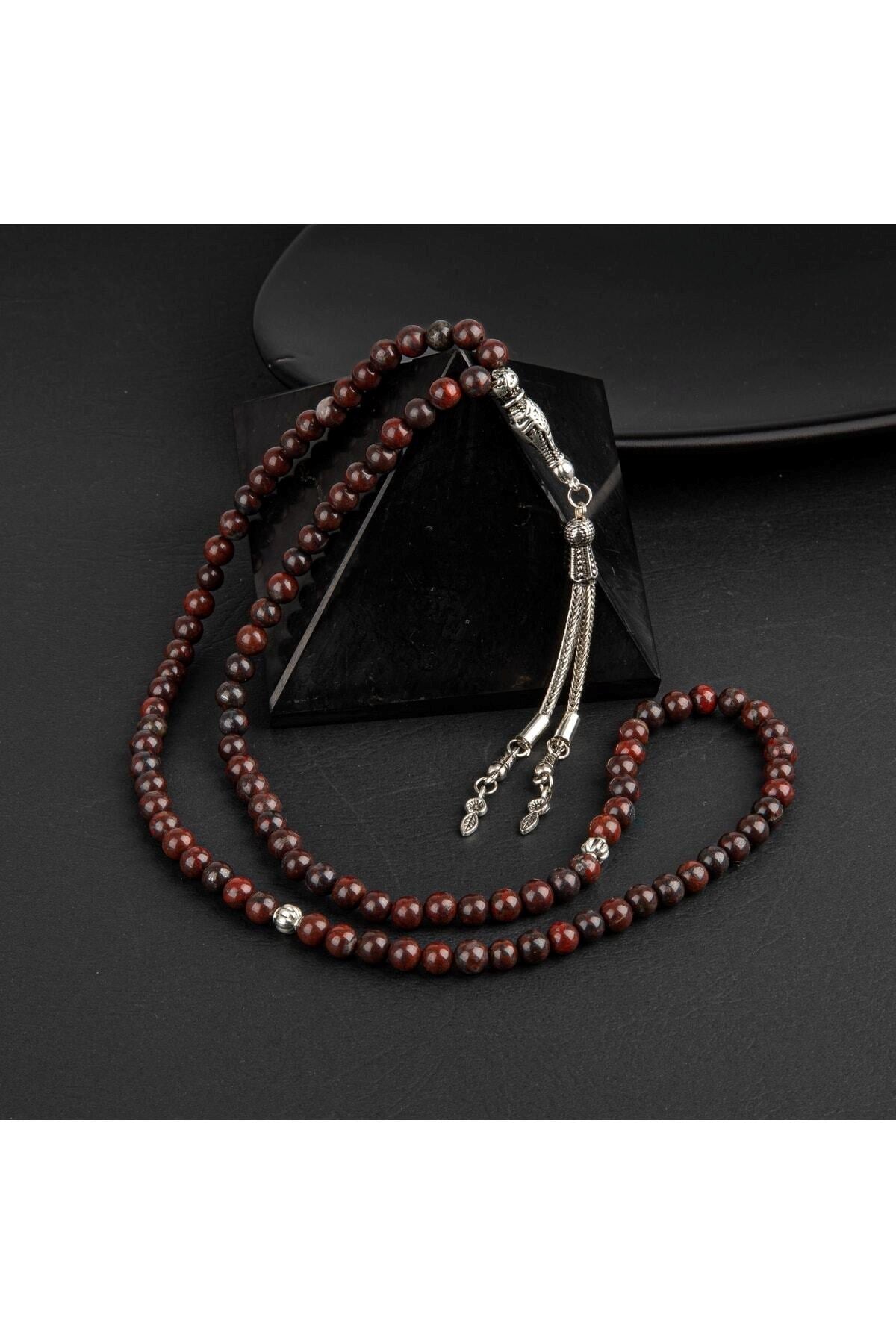 Dragon Jasper Doğal Taş Tesbih 99luk - 6mm