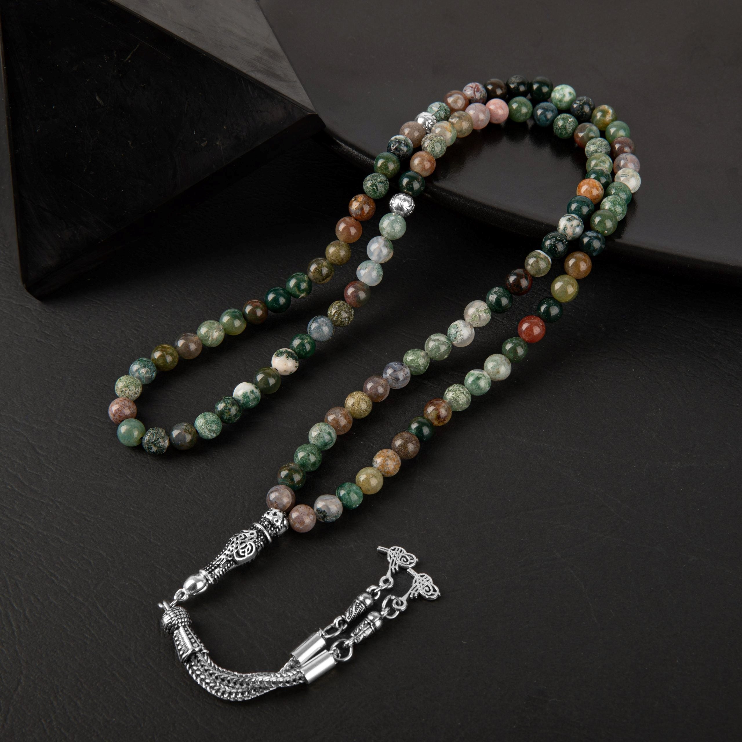 Hint Akiği Doğal Taş Tesbih – 99’luk / 6 mm