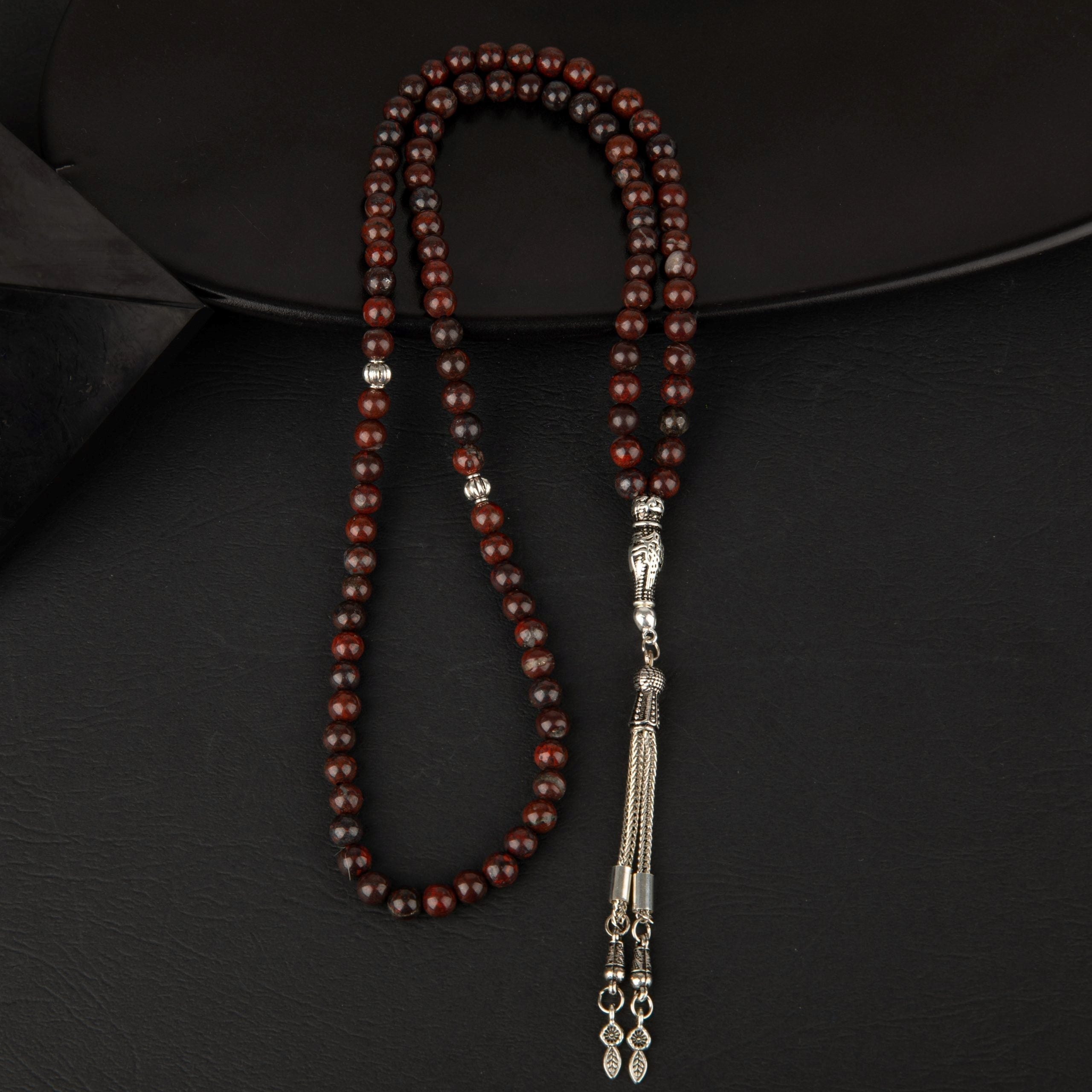 Dragon Jasper Doğal Taş Tesbih – 99’luk / 6 mm