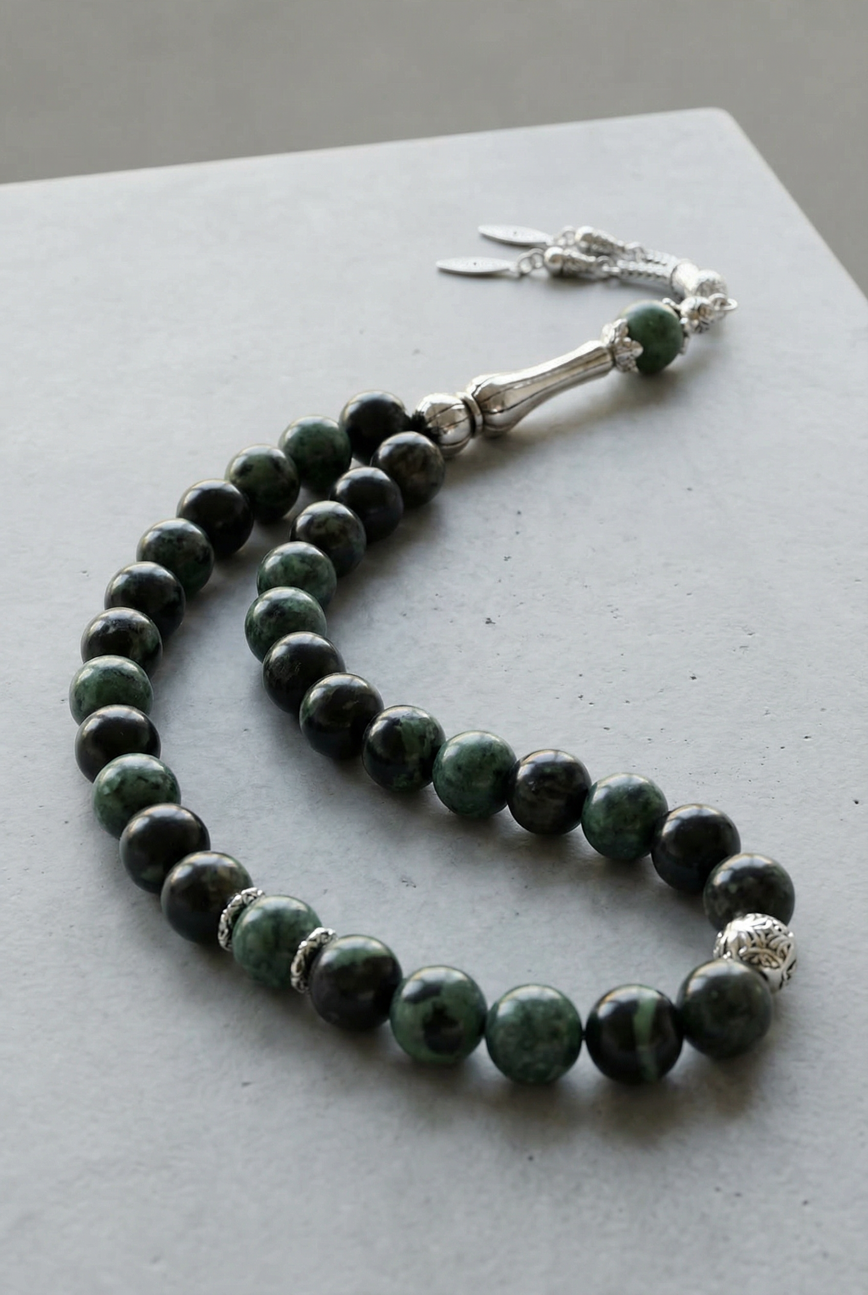 Kanbaba Jasper Doğal Taş Tesbih – 33’lük / 8 mm