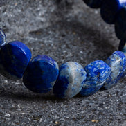 Lapis Lazuli Geniş Kesim Doğal Taş Bileklik