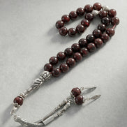 Garnet (Lal) Doğal Taş Tesbih – 8 mm Küre Kesim