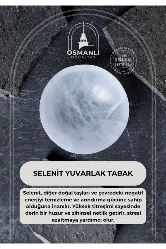 Selenit Yuvarlak Tabak no.4