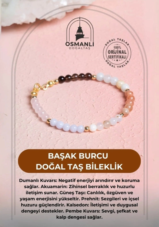 Başak Burcu Doğal Taş Bileklik