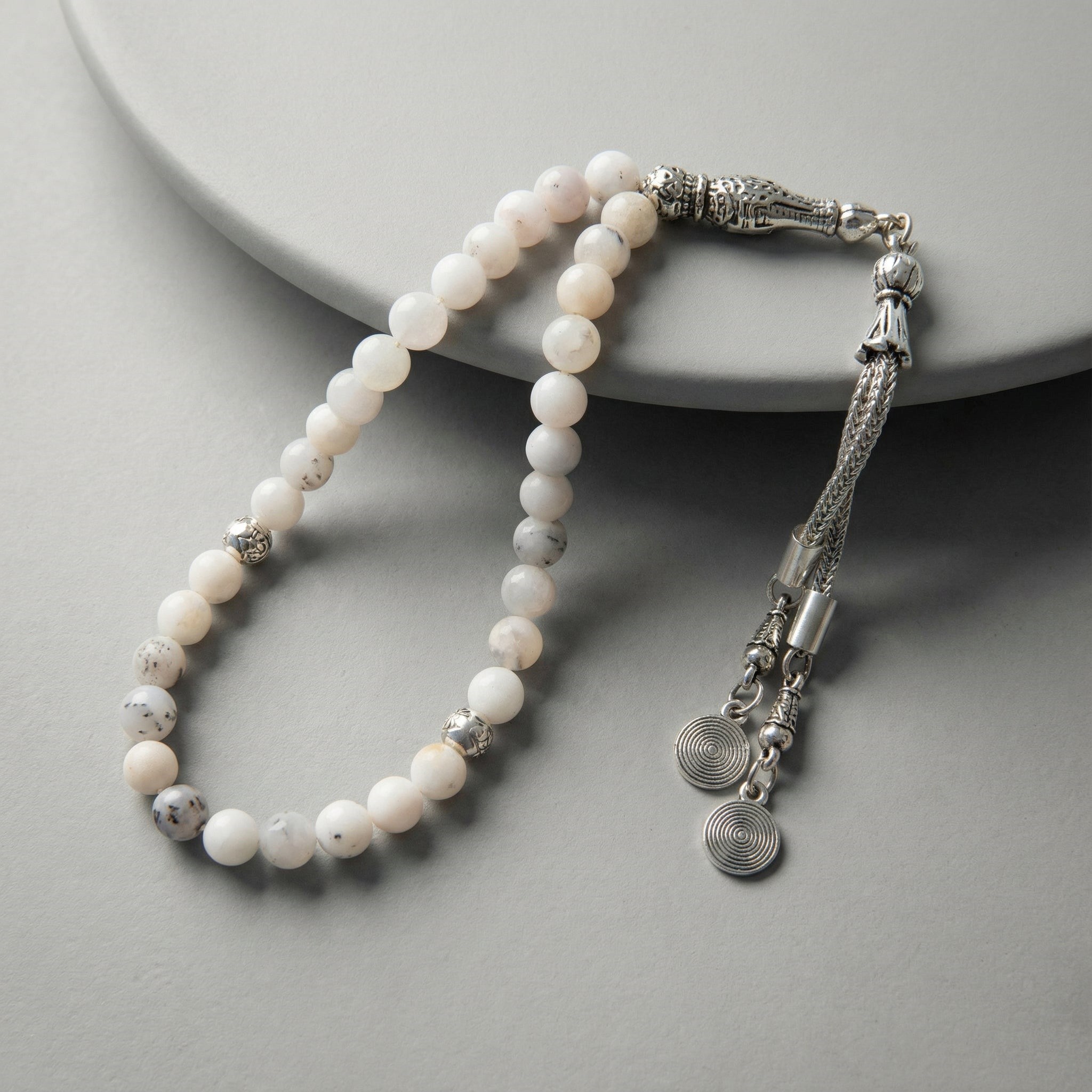 Süt Opal Doğal Taş Tesbih – 33’lük / 6 mm